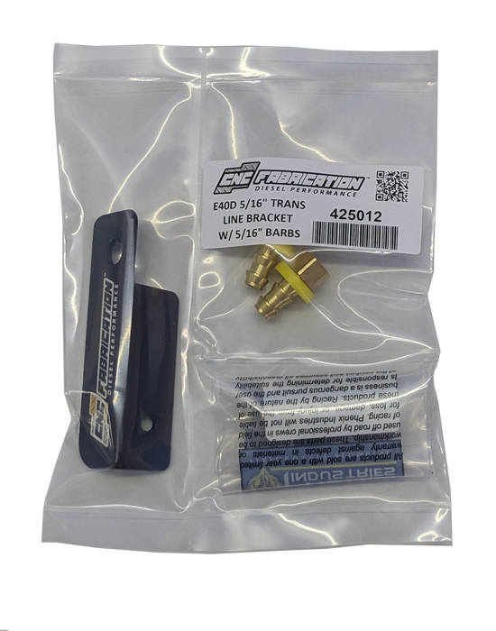 94.5-97 7.3L CNC Fab E4OD Transmission Cooler Stainless Line Kit - 425005