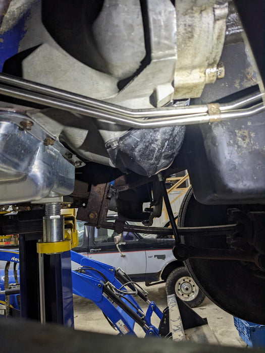 98.5-03 7.3L 4R100 Transmission Cooler Line Kit w/ 3/8 Inch Barbs CNC Fabrication