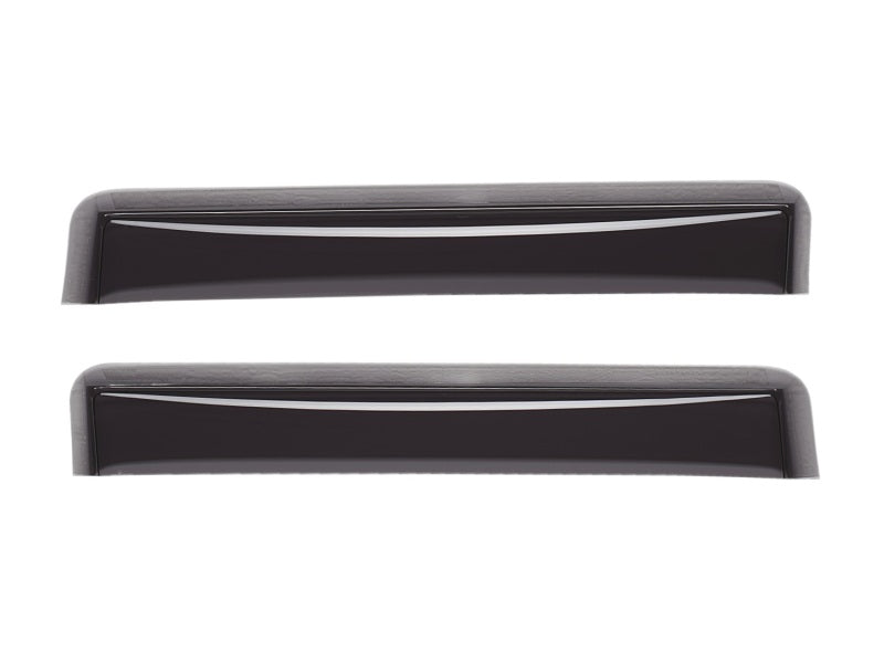 WeatherTech 2023 Ford F-250/350/450/550 Super Duty Ext. Cab Rear Side Window Deflectors - Dark Tint.