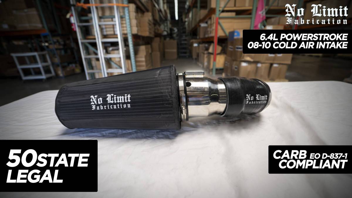 No Limit Fabrication 6.4 Powerstroke 08-10 Cold Air Intake