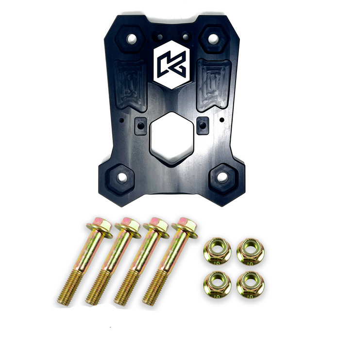 Kryptonite Polaris RZR Death Grip Rear Radius Plate 2022-2024 Pro R/turbo R
