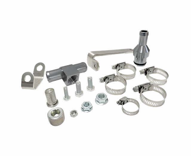 Pusher Coolant Reroute Kit for 2019+ RAM 6.7L Cummins Trucks.