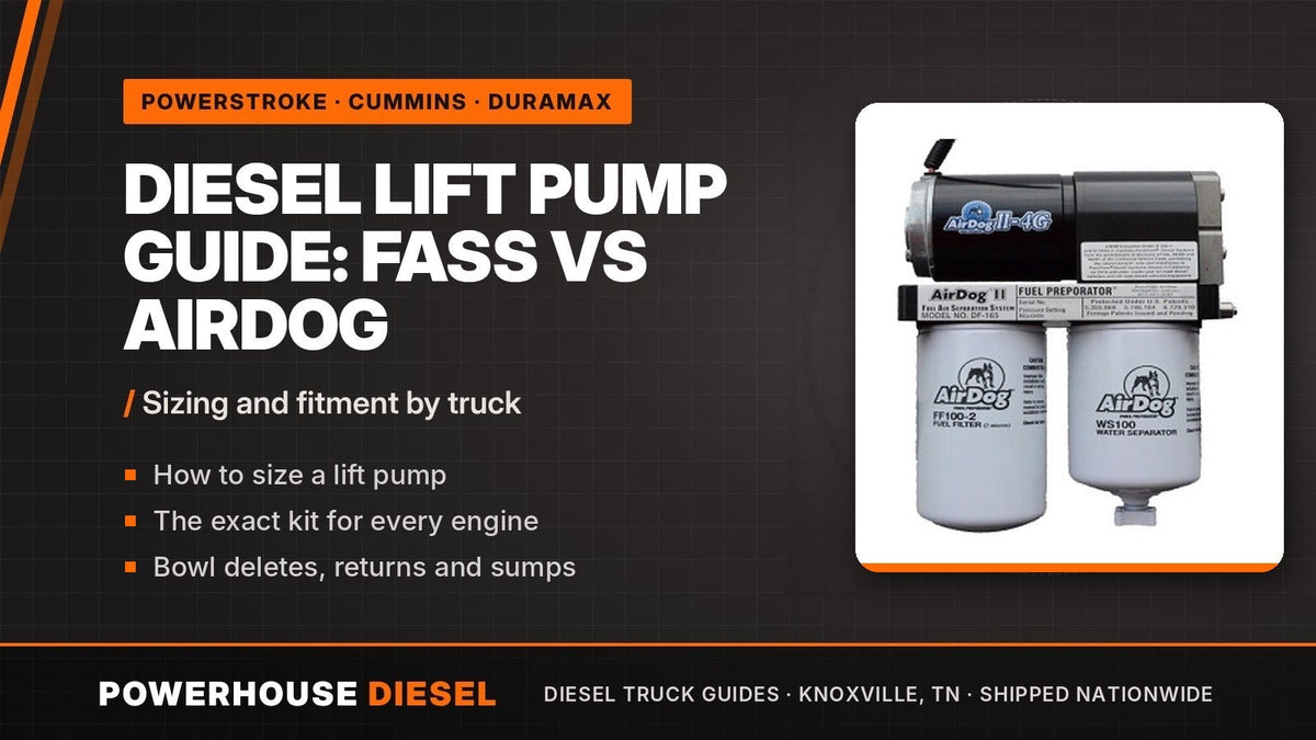 Diesel lift pump fuel system