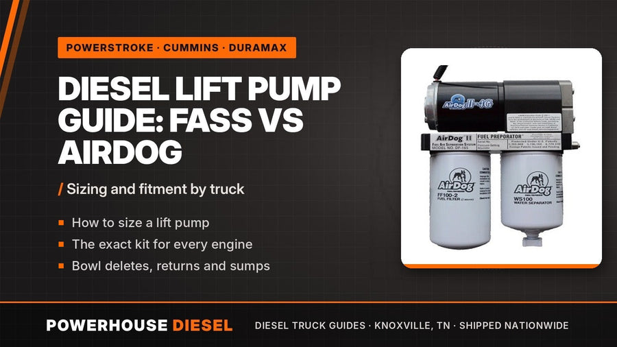 Diesel lift pump fuel system