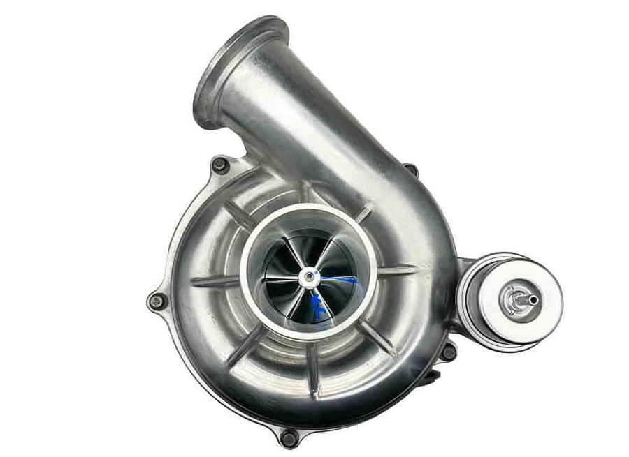 KC Stock Plus billet turbo for the 1999.5 to 2003 7.3 Powerstroke