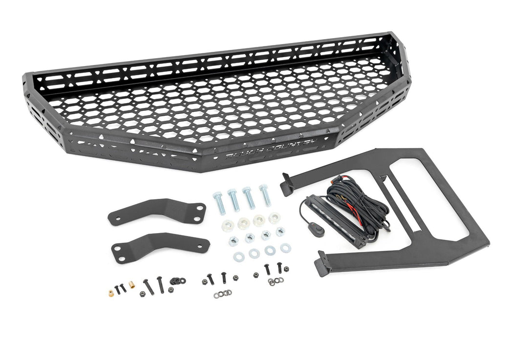 Front Cargo Rack | Black Series LED | 6" Light | Slime Line | Honda Pioneer 1000/Pioneer 1000-5