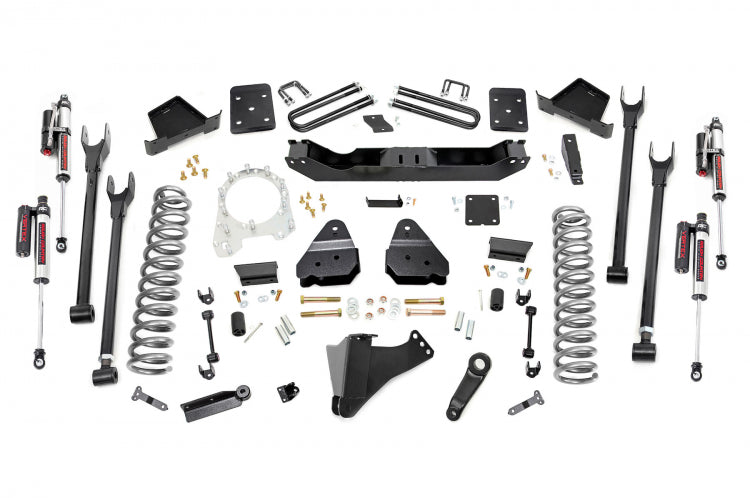 6 Inch Ford 4-Link Suspension Lift Kit Rear 17-19 F-250 4WD Diesel Without Factory Overloads Rough Country