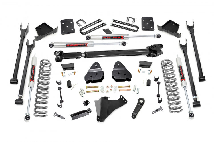 6 Inch Ford 4-Link Suspension Lift Kit Rear 17-19 F-250 4WD Diesel Without Factory Overloads Rough Country