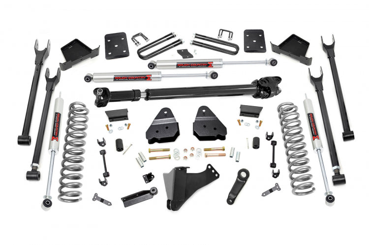 6 Inch Ford 4-Link Suspension Lift Kit Rear 17-19 F-250 4WD Diesel w/Overloads Rough Country