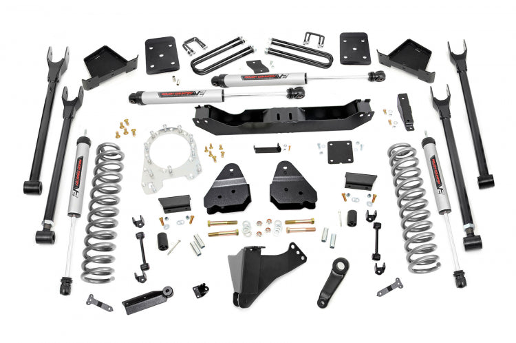 6 Inch Ford 4-Link Suspension Lift Kit Rear 17-19 F-250 4WD Diesel w/Overloads Rough Country