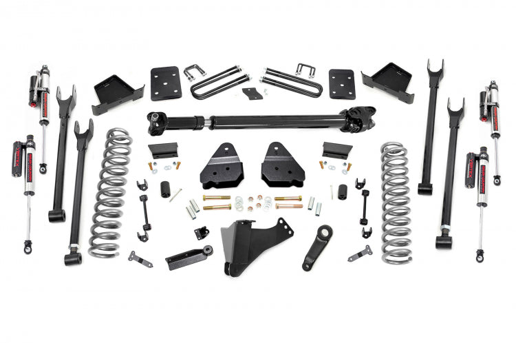 6 Inch Ford 4-Link Suspension Lift Kit Rear 17-19 F-250 4WD Diesel Without Factory Overloads Rough Country