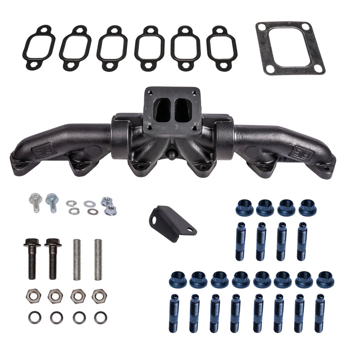 ATS Diesel 98.5-02 5.9L Cummins T3 3-Piece Pulse Flow Exhaust Manifold Kit w/ Gaskets & Hardware