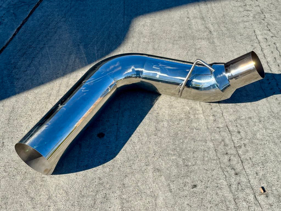 2011-2024 Ford 6.7 Polished Stainless 7" Rear Section - 90 degree angle.