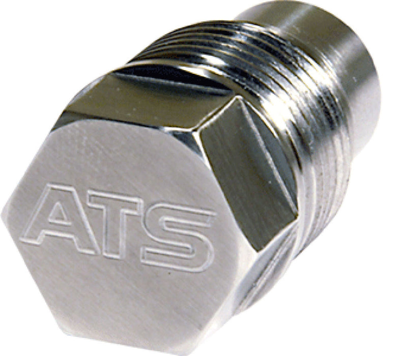 ATS Diesel 1in Dia Drain Plug - 3/8 Hex - Stainless Steel with Magnet
