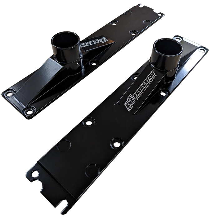 94.5-95 7.3L CNC Fab 2 Inch 8 Bolt Billet Intake Plenums