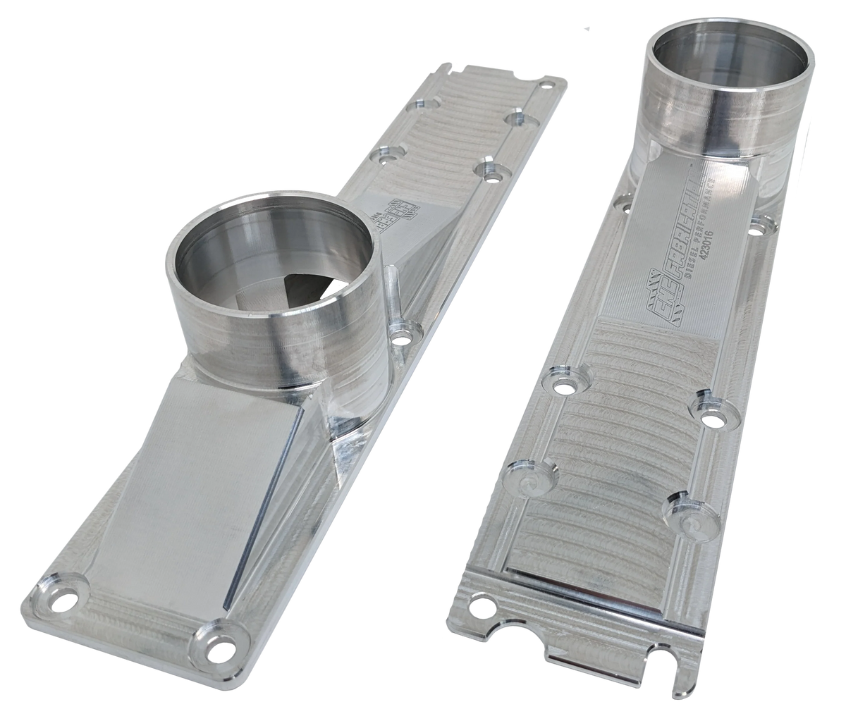 94.5-95 7.3L CNC Fab 3 Inch 8 Bolt Billet Intake Plenums | Air Intake ...