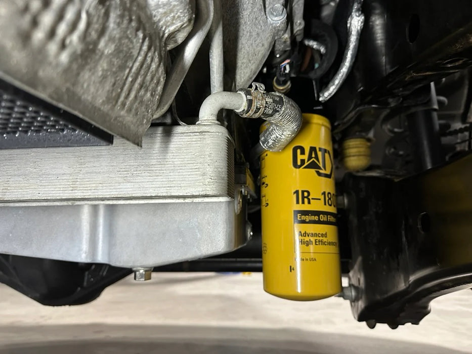 SPE Motorsport 2023+ 6.7L Powerstroke Oil Filter Housing.