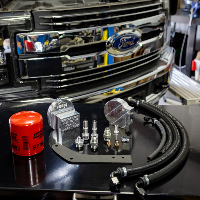 2011-2016 Ford 6.7L Power Stroke Upper Fuel Filter Relocation Kit