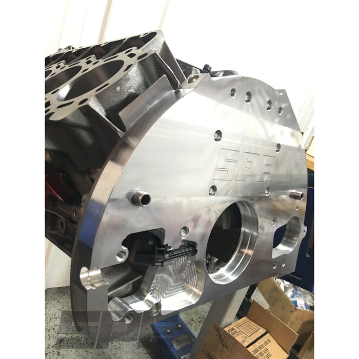 SPE Motorsport 6.7L Powerstroke 4R100 Rear Cover.