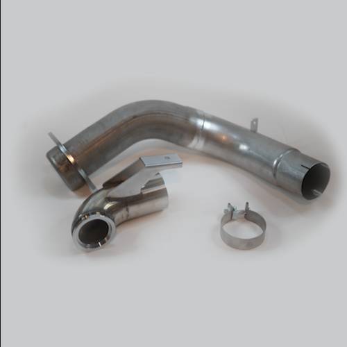 No Limit Fabrication Stainless Steel Down Pipe For 2015-2019 6.7 Power Stroke Diesel
