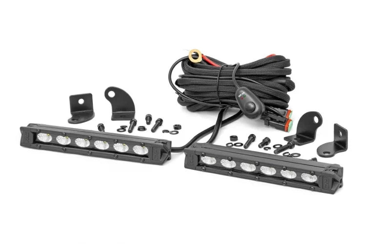 6-inch Slimline Cree LED Light Bars Pair Rough Country