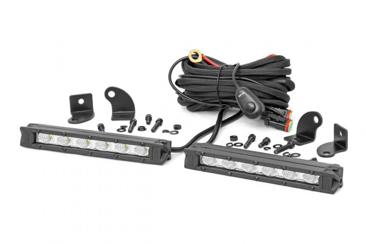 6-inch Slimline Cree LED Light Bars Pair Rough Country