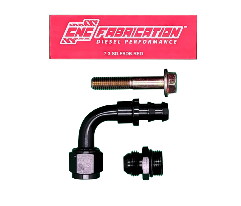 98.5-03 7.3L CNC Fab Fuel Bowl Relocation Retrofit Block