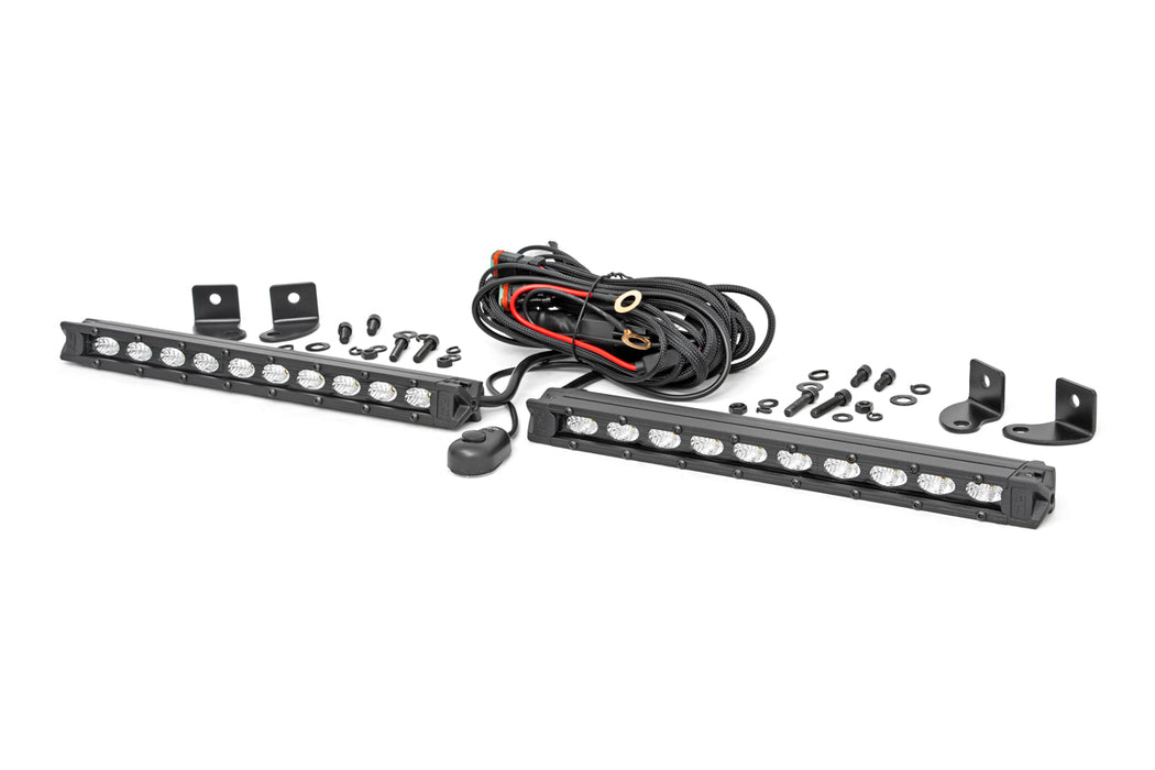 10-Inch Slimline Cree LED Light Bars Pair Rough Country