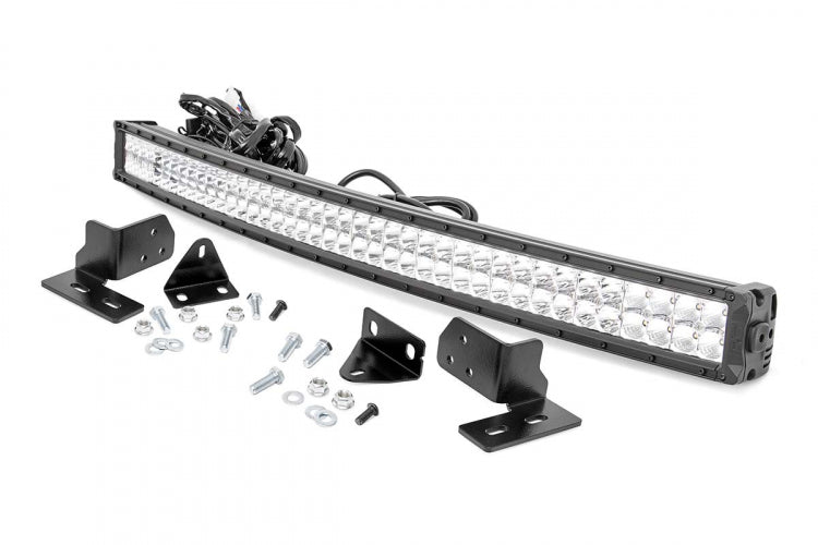 Ford 40 Inch Curved LED Light Bar Bumper Kit 11-16 F-250 Super Duty Rough Country