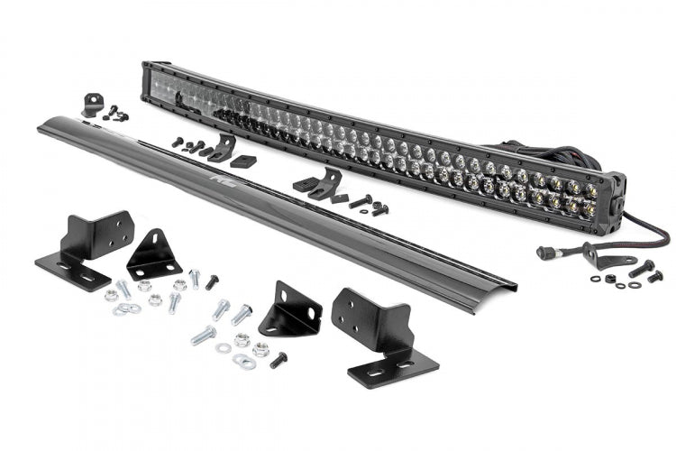 Ford 40 Inch Curved LED Light Bar Bumper Kit 11-16 F-250 Super Duty Rough Country
