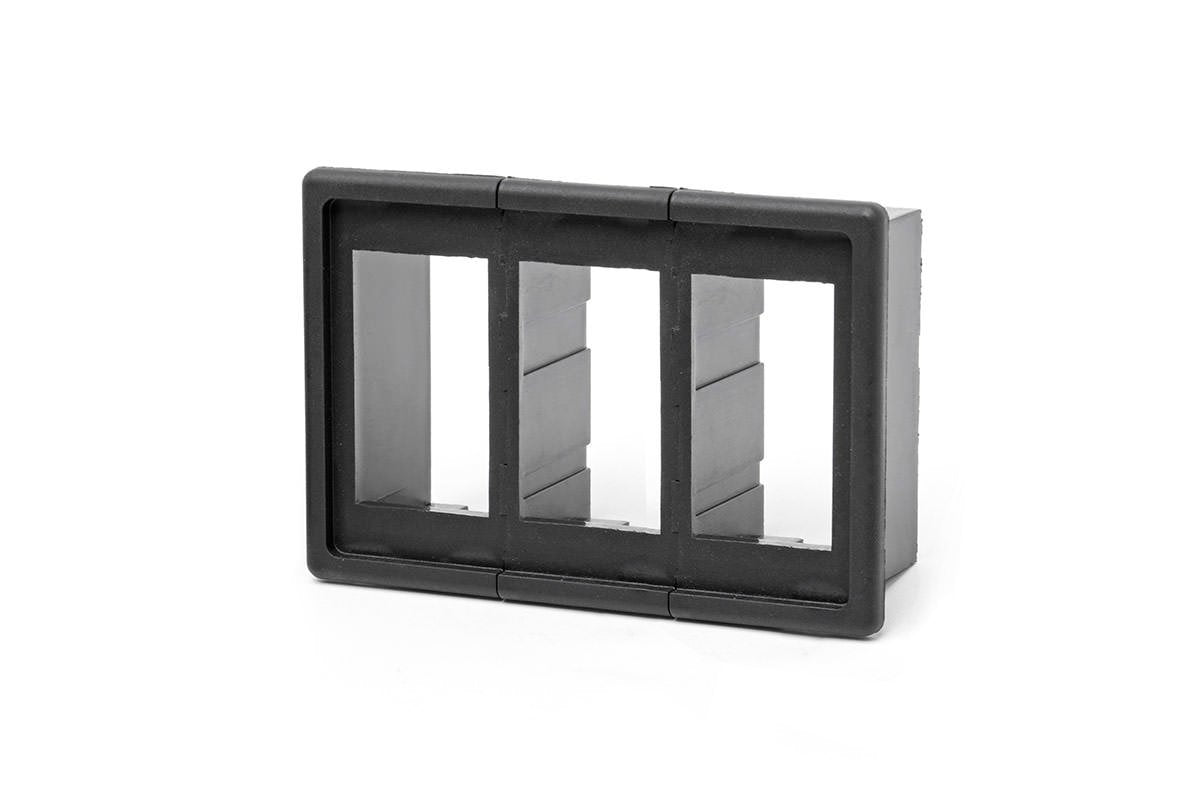 Rocker Switch Housing Kit 3 Switches Black Plastic Rough Country ...
