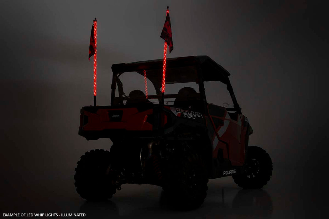 Polaris LED Whip Light Roll Cage Mounts RZR 1000XP Turbo Rough Country