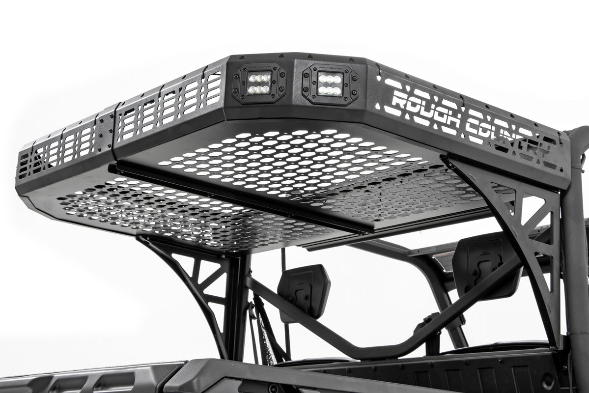 Can-Am Rear Cargo Rack w/o Cube Lights (17-20 Defender) Rough Country ...