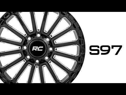 97 Series Wheel One-Piece Gloss Black 20x10 8x170 -19mm Rough Country
