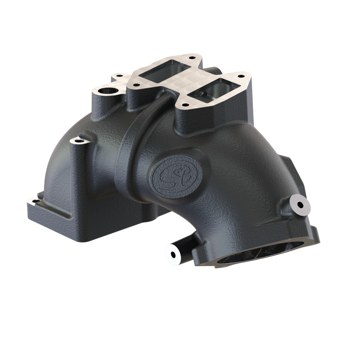 S&B Intake Elbow, Matte black, Dodge Ram 2500/3500 6.7L Cummins Intake Elbow, EGR Compatible, 2007.5-18