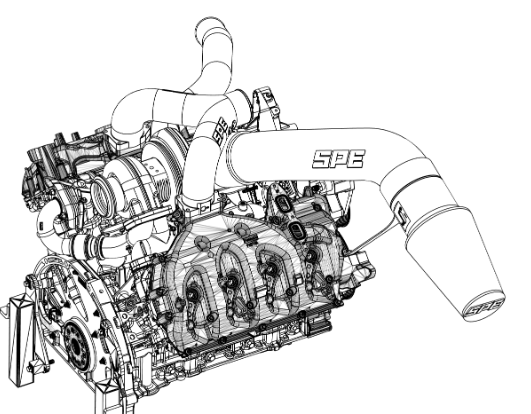 SPE Motorsport 6.7L Powerstroke Big AF Intake.