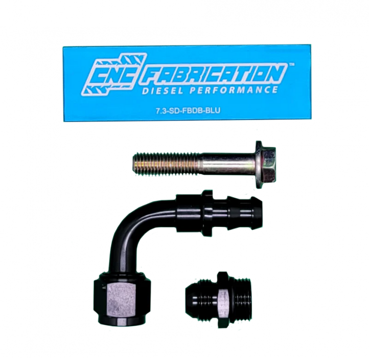 98.5-03 7.3L CNC Fab Fuel Bowl Relocation Retrofit Block