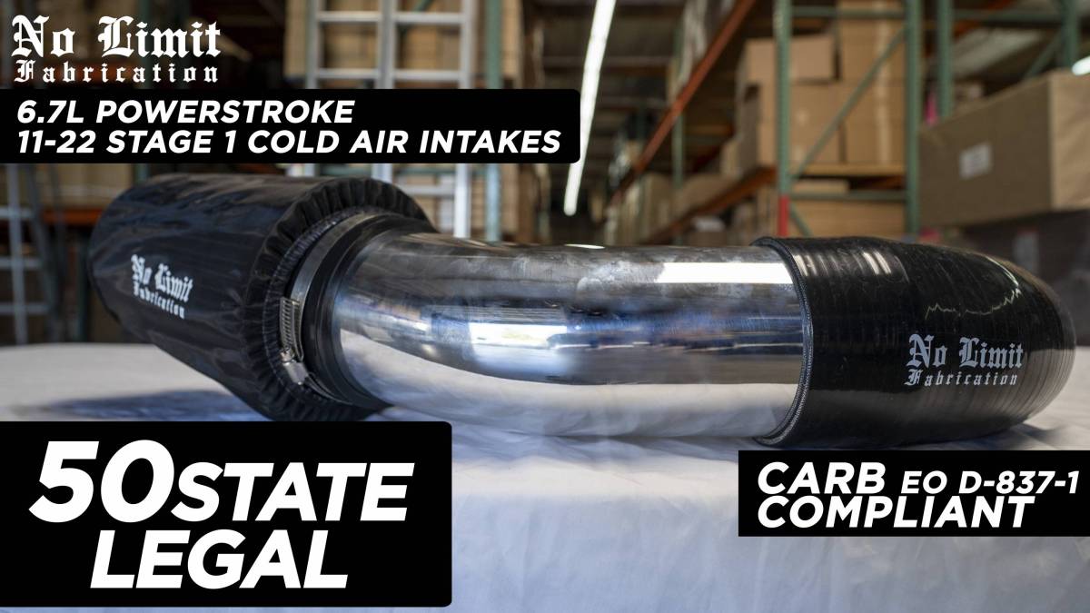 No Limit Fabrication 6.7 Powerstroke 11-16 Cold Air Intake Stage 1