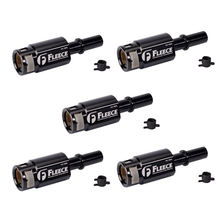 Fleece Performance 11-16 Ford F250-650 6.7L Powerstroke Injector Return Line Repair Fitting (5 Pack).
