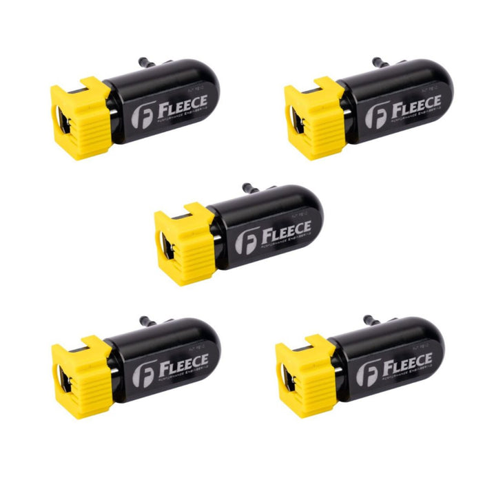 Fleece Performance 17-24 Ford F250-650 6.7L Powerstroke Injector Return Line Repair Fitting (5 Pack).