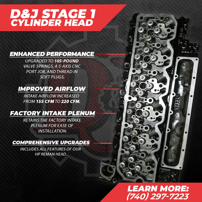 Stage 1 Performance Head | 1998-2002 Dodge Ram 5.9 Cummins.