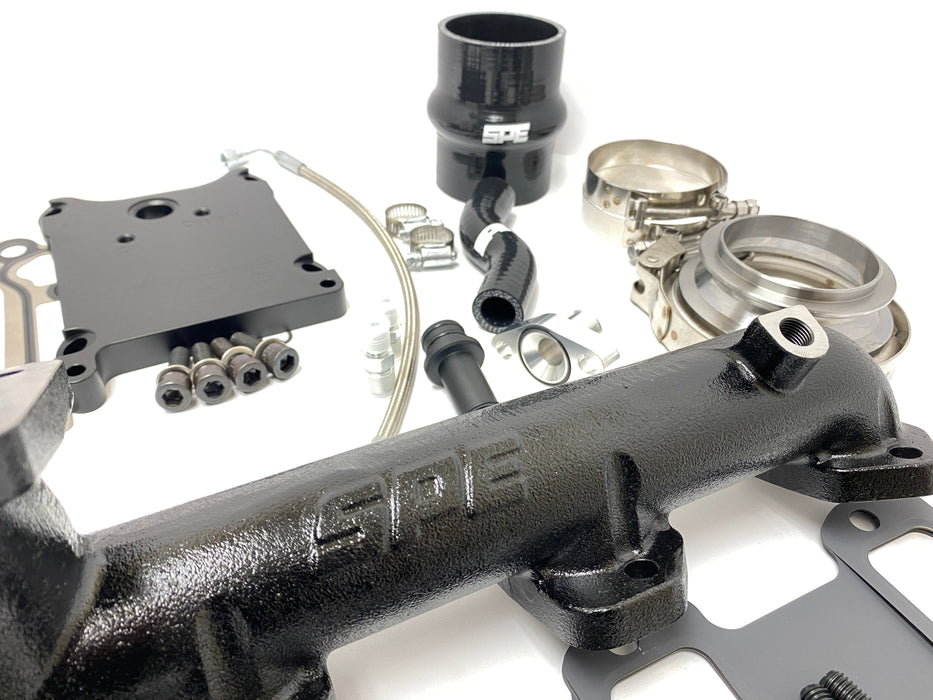 SPE Motorsport 2020+ 6.7L Powerstroke Emperor T4 Manifold Kit.