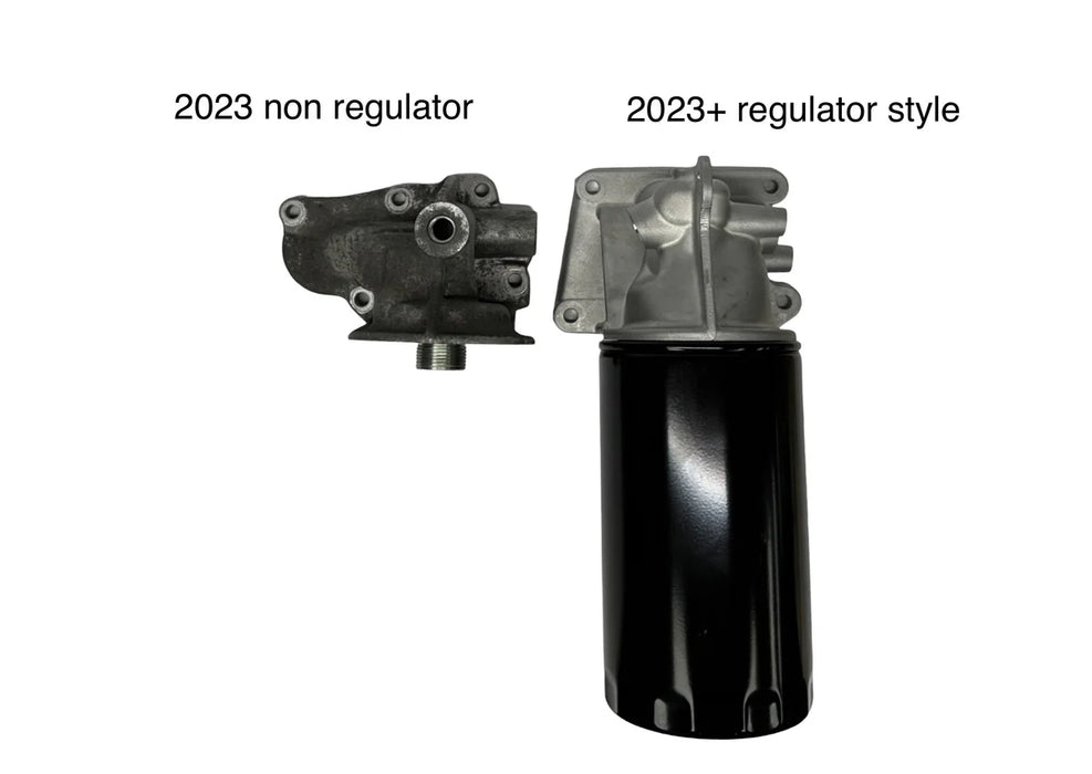 SPE Motorsport 2023+ 6.7L Powerstroke Oil Filter Housing.