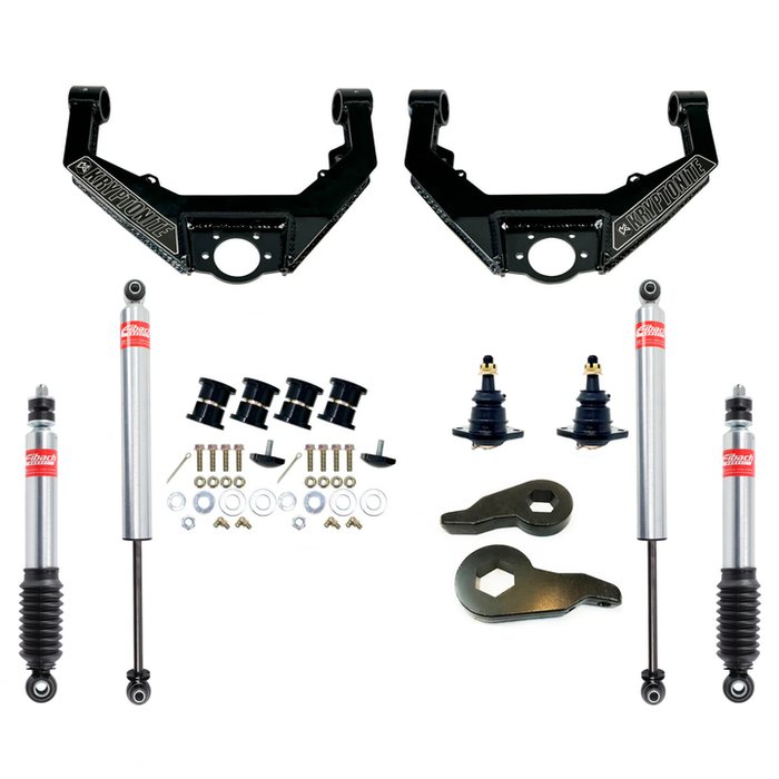 Kryptonite Stage 3 Leveling Kit with Eibach Shocks for 2001–2010 Chevy/GMC HD Trucks