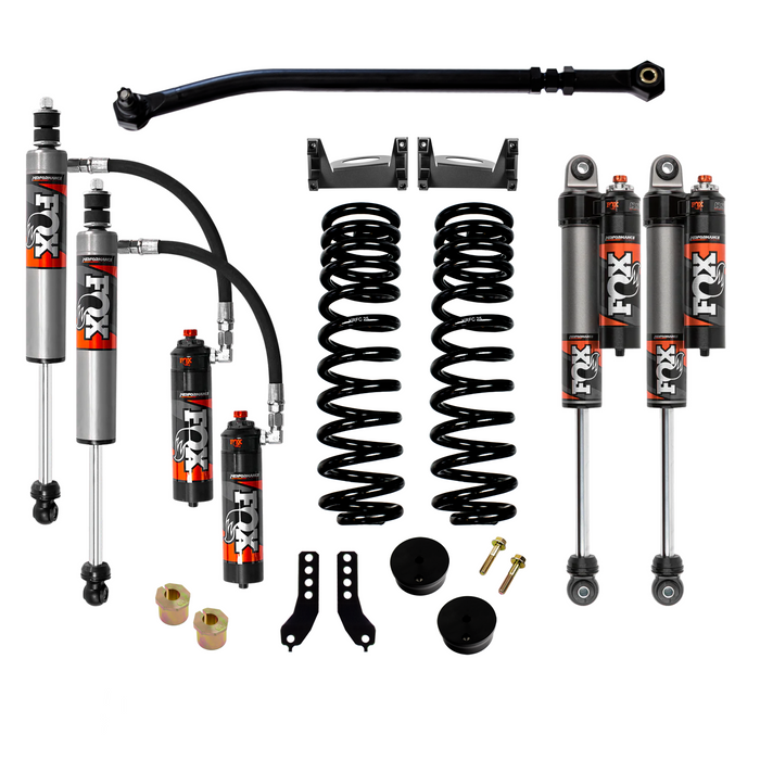 Kryptonite Ford Super Duty F250/F350 Stage 2 Leveling Kit With Fox Performance Elite Shocks 2017-2022