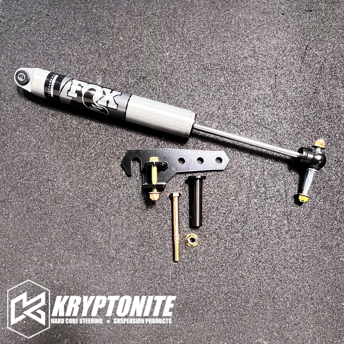 Kryptonite Fox Steering Stabilizer Kit For 2015–2025 Chevy/gmc 2500HD/3500HD