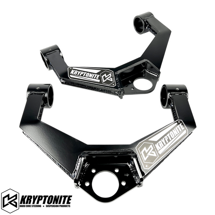 Kryptonite Upper Control Arm Stainless Logo Plates | 2011–2025 Gm Hd