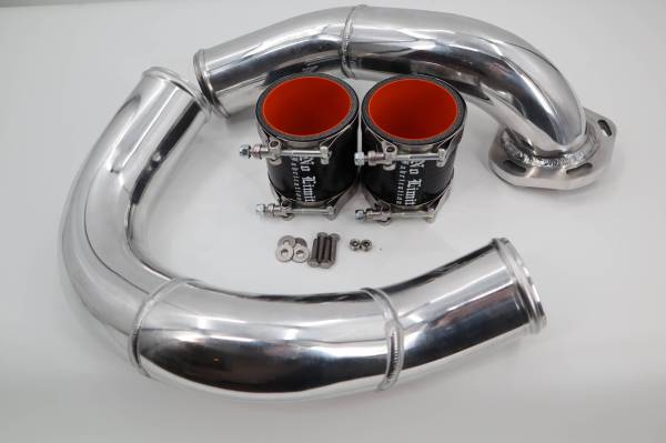 No Limit Fabrication 6.4 Coldside Kit 08-10 Ford Super Duty Power Stroke Stainless