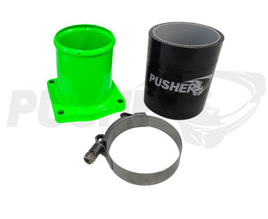 Throttle Valve Adapter Swap to Throttle Valve Replacement for Pusher 6.7L Powerstroke Cold Side Charge Tube.