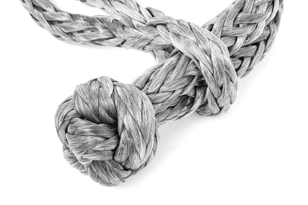 7 Inch Rope Soft Shackle Rope 7/16 Inch Diameter 34,000 LB Breaking Strength Gray ...